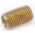 thumbnail image 2 of Anderson Metals Red Brass Pipe Fitting, Close Nipple, 1-1/4" NPT Male, 1-5/8" Length, 2 of 2