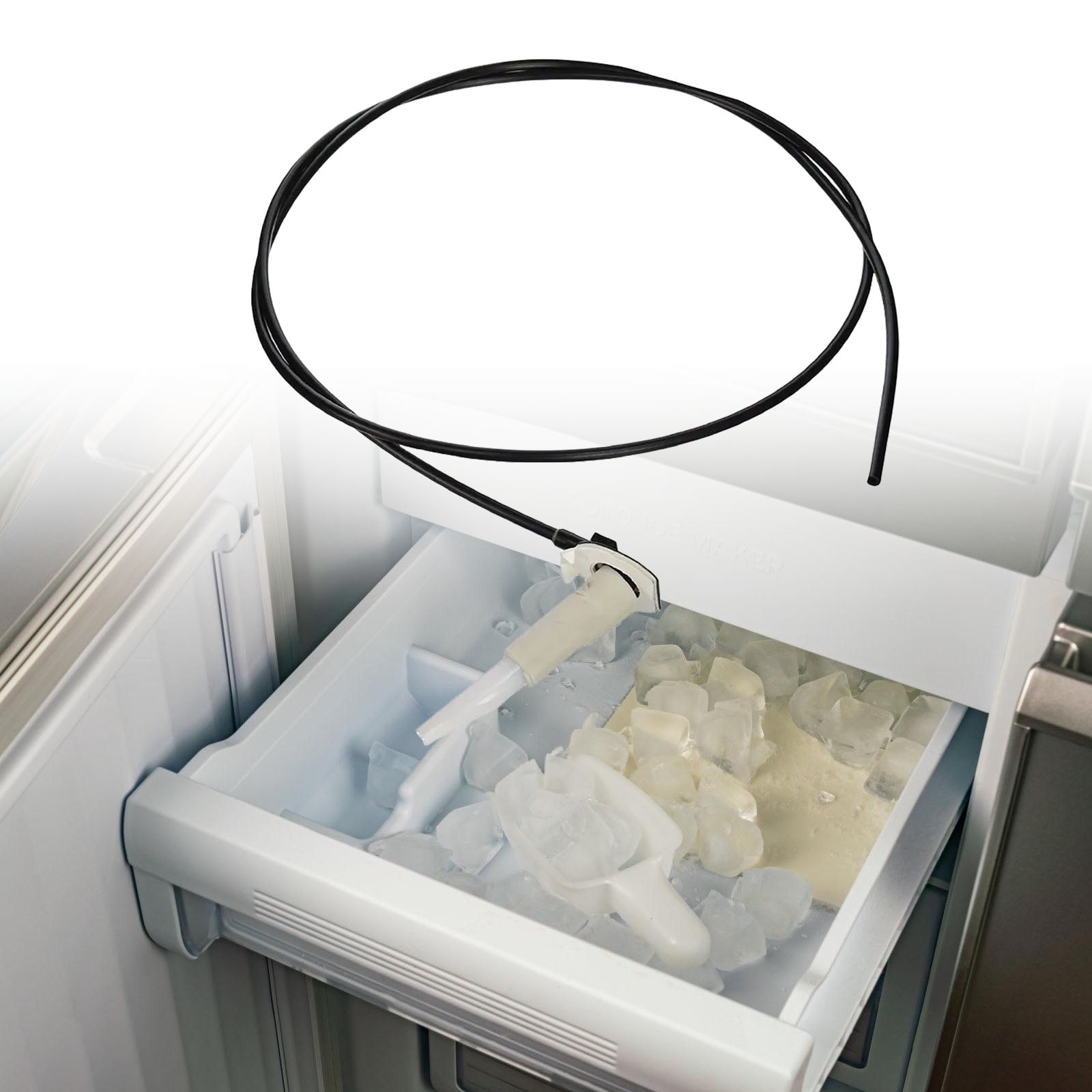 Water Supply Line Ice Maker Fill Tube Ice Machine Water Supply Tube for Improved Water Flows and Simple Replacement