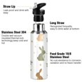 thumbnail image 3 of Yayeee 20oz Insulated Water Bottle Double Wall Stainless Steel with Flip Straw Lid, Cartoon Bunnies, 3 of 7