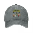 thumbnail image 3 of Gorra de béisbol para hombre con diseño especial de Navidad de Peanuts, Charlie Brown y Snoopy, de mezclilla desgastada, gorra de béisbol suave sin estructura, 3 of 5