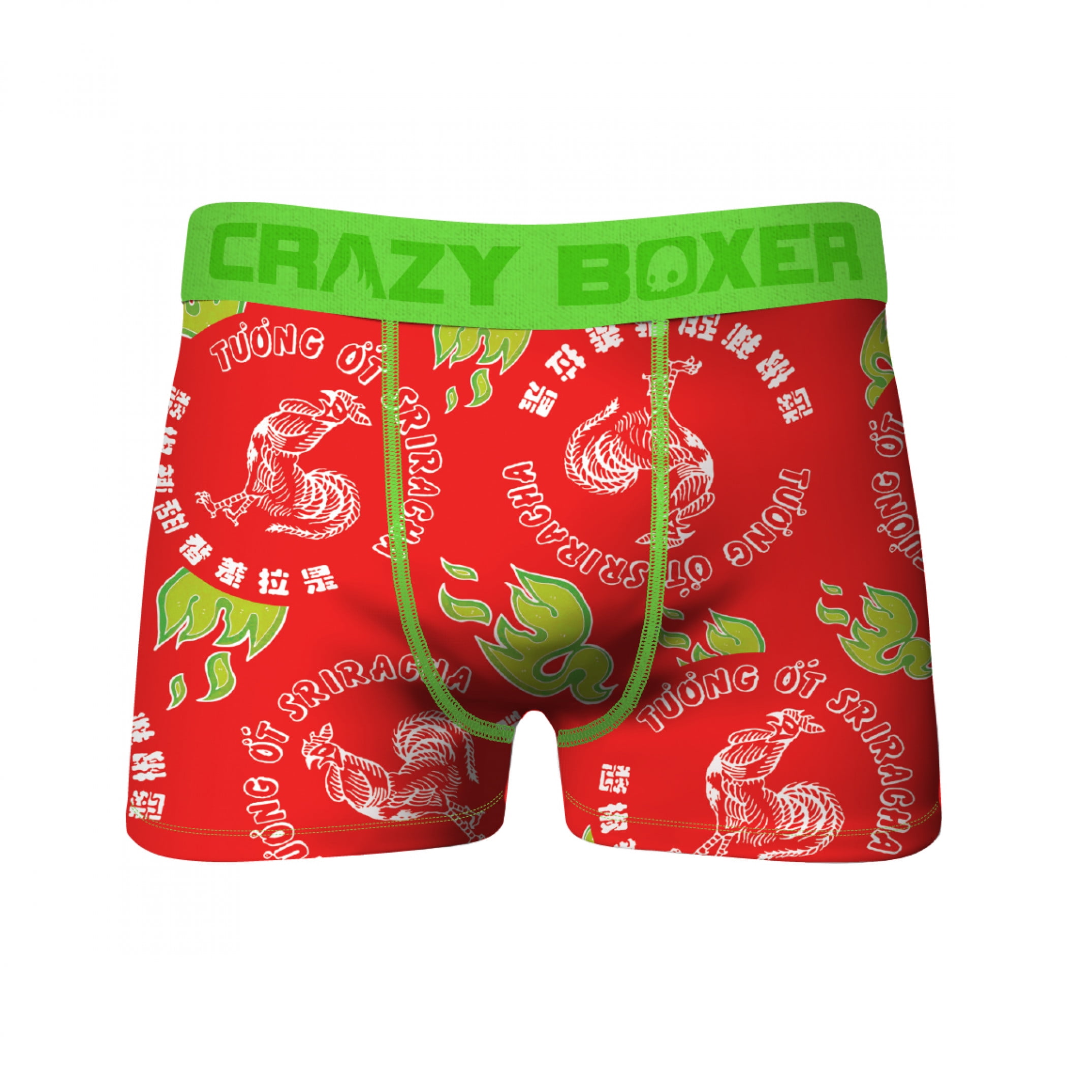 Crazy Boxers Sriracha Rooster All Over Boxer BriefsMedium (3234