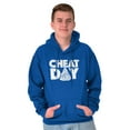 thumbnail image 5 of Cheat Day Pizza Fitness Food Craving Unisex Plus Size Hoodie Brisco Brands 2X, 5 of 6