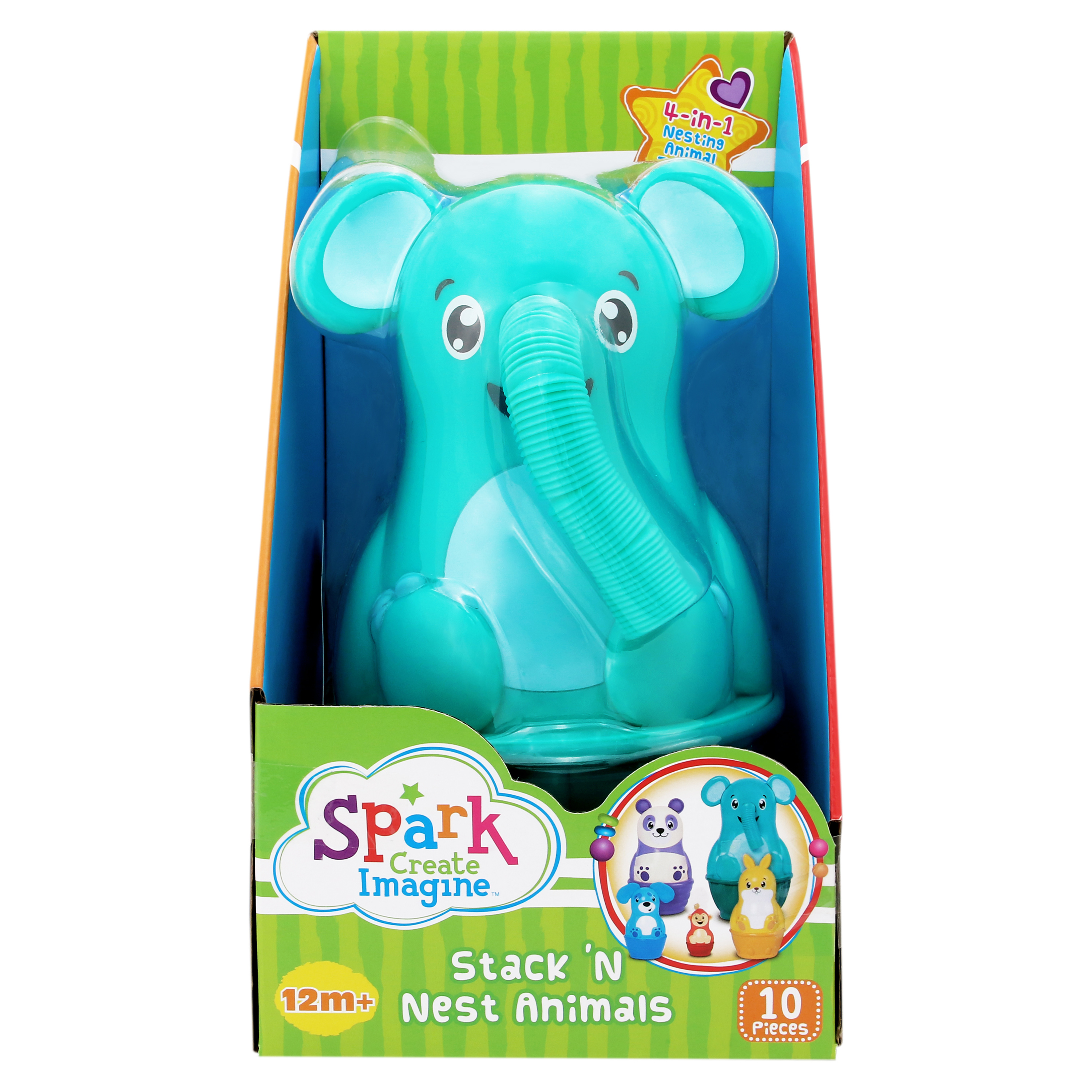 Spark Create Imagine Stack ‘N Nest Animals Toy Set 5 Nesting Pets 5 Stackable Cups Kids, 12 Months+, Unisex - image 2 of 8