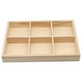 thumbnail image 1 of Crayon Pigment Box 1Pcs for Portable Box in Light Yellow Color Pine Wood, 1 of 8