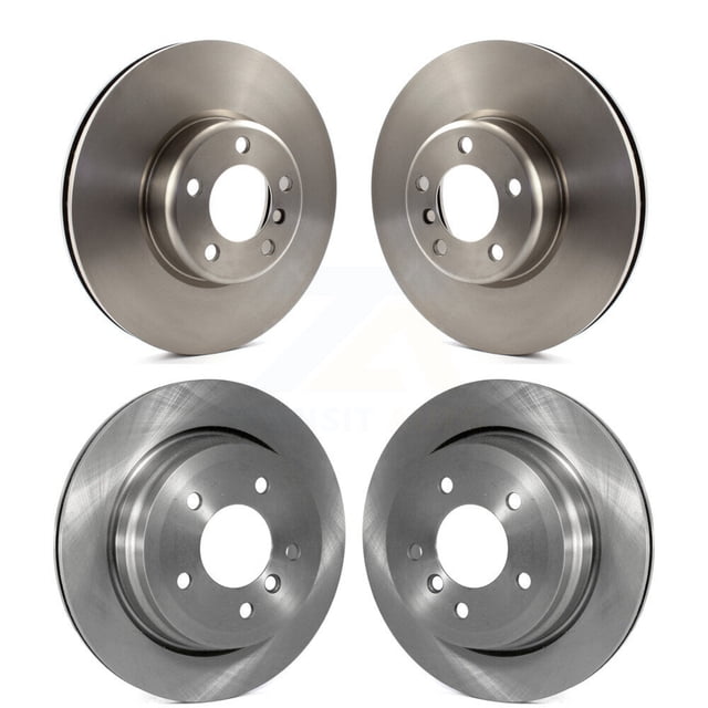 CMX Front Rear Disc Brake Rotors Kit for Car 2013 BMW 328i Convertible with 3.0L with 340mm Diameter Rotor K8-102439