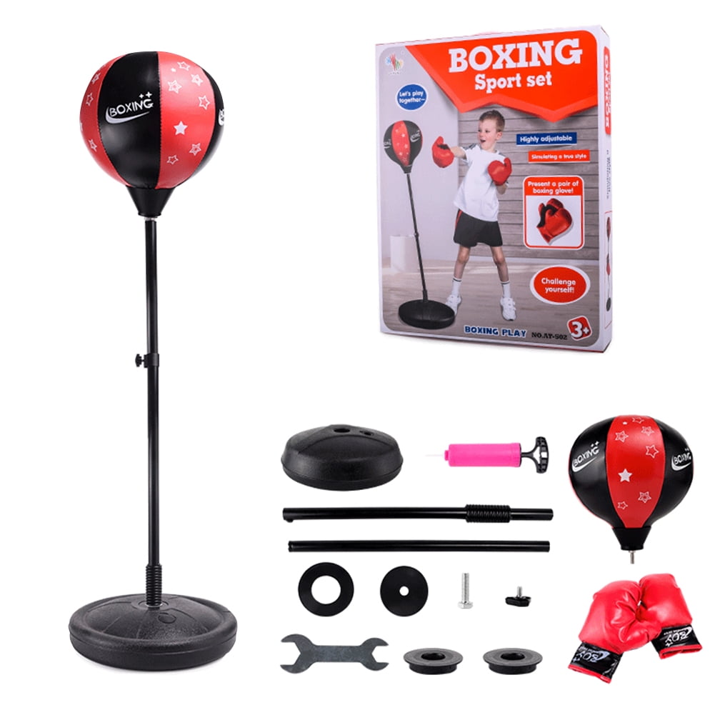 EUGNN Boxing Speed Ball Reflex PU Leather Sports Equipment Suction Cup Round Bodybuilding Punch Bag for Exercise Adults 