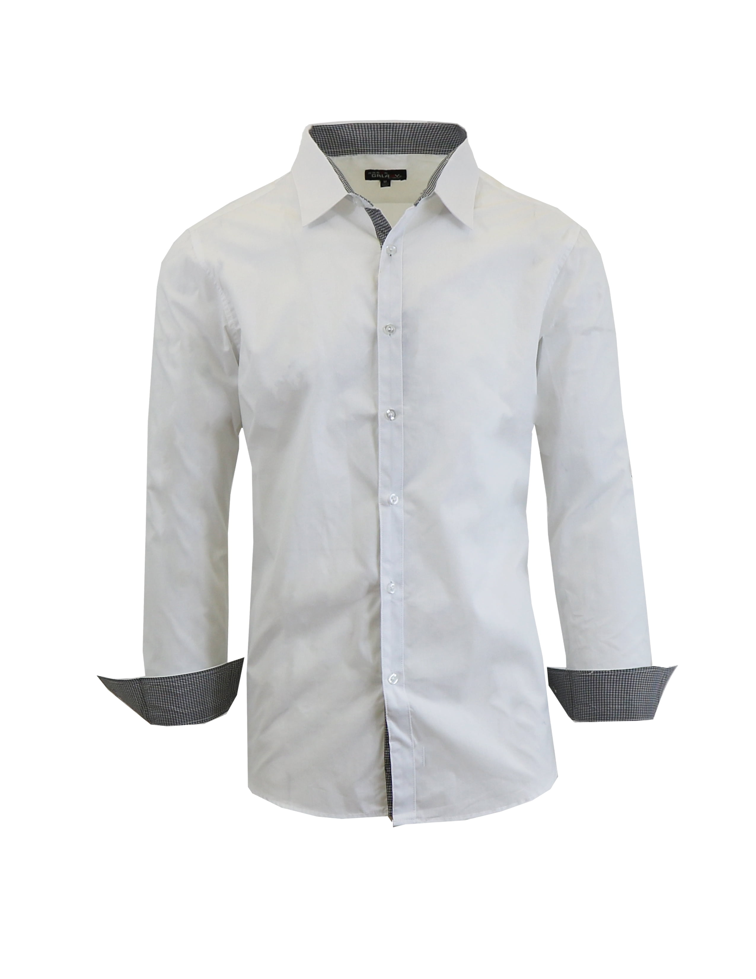 white long sleeve dress shirt walmart