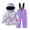 Purple, variant on GiLiling Kids Two Piece Ski Suit with Hooded Jacket and Snow Bib Pants, Warm Insulated Winter Snowsuit for Outdoor Play (Blue, 8-9 Years)