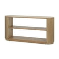 thumbnail image 4 of EUROCO 58" Modern Console Table, 3-Tier Sofa Table Behind Couch Accent Tables with Open Shelf & Elegant Wood Grain,Hallway Table for Living Room,Natural, 4 of 8