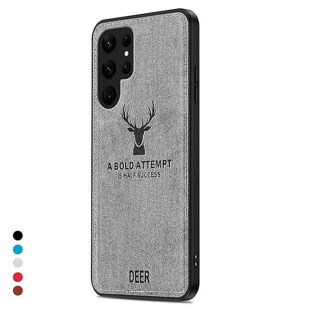 Cloth Deer Pattern Case Compatible Samsung Galaxy S23 Ultra/s23 Plus/s23 Soft Elk Deer Shell Cover
