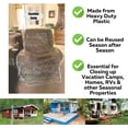 thumbnail image 6 of CozyNestFinds Clear Plastic Recliner Cover - Thick Heavy Duty Vinyl Armchair Cover for Protection Against Cat & Dog Clawing - Stain & Dust Protector - Waterproof Slipcover for Moving & Storage, 6 of 12