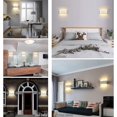 thumbnail image 2 of Luz de pared Led para interiores, moderna lámpara de pared Led para interiores/exteriores de aluminio impermeable blanca de 8w para dormitorio, hogar, pasillo, sala de estar, 2 of 3
