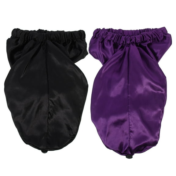 Yardwe 2Pcs Women Shower Cap 11.8x9.3in for Hair Care and Sleep