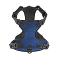 thumbnail image 4 of Picia Retro Blue Glitter No-Pull Dog Harness Reflective Front Clip Vest with Handle,Step-in Air Dog Harness,Adjustable 2 Metal Rings 4 Buckles,Easy to Put on & Take Off X-Large, 4 of 9