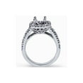 thumbnail image 3 of 1ct Cushion Halo Engagement Ring Setting 14K White Gold Semi Mounting, 3 of 4