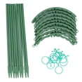 thumbnail image 1 of HLONK 3-Pack 25cm Plastic Plant Support Cage Stakes For Flowers Tomatoes, 1 of 9