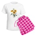 thumbnail image 5 of CafePress - Redoute Sunflowers Women's Light Pajamas - Women's Short Sleeve Print T-Shirt and Pants Light Cotton Pajama Set, 5 of 7