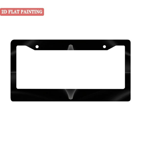 1PC Black Abstract Pattern Car License Plate Frames with Mounting Hardware 6.3x12.2inch(16x31cm)