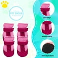 thumbnail image 7 of GASTROPOD 4Pcs Dog Booties,Breathable and Adjustable Dog Shoes for Hot Pavement,Comfortable Mesh Dog Boots,Pink, 7 of 7