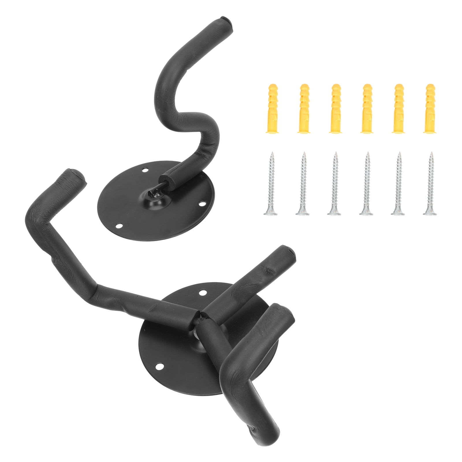 Mobutofu Wall Guitar Hanger Metal Ukulele Holder for Musicians, Display Stand 8.3x6.3in, and Secure