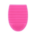 thumbnail image 1 of Unique Bargains 1 Pc Semi-oval Makeup Brush Cleaner Rose Red, 1 of 6