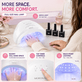 thumbnail image 3 of Morovan Professional Acrylic Nail Kit for Beginners - Complete Starter Set with U V Lamp Nail Tips Glue Drill Files & More, 3 of 9