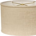 thumbnail image 3 of HomeRoots 470214 16 in. Throwback Oval Linen Lampshade Light Wheat, 3 of 5