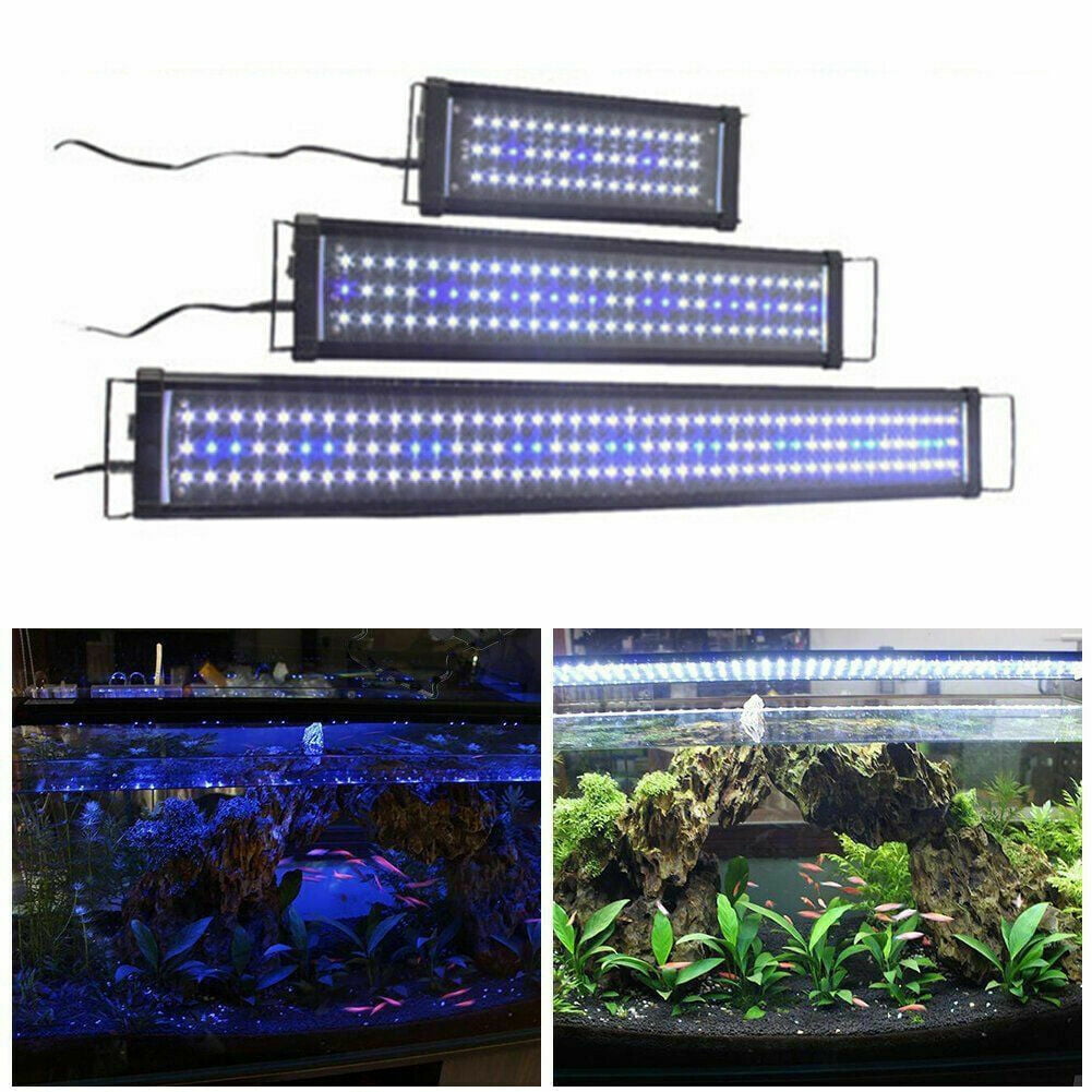 70.9inch Blue and White Aquarium Hood Lighting 207 LEDs 70.978.7inch Fish Tank Light Freshwater