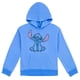 thumbnail image 1 of Sudadera con capucha Disney Lilo & Stitch de forro polar para niñas Blue 7, 1 of 6