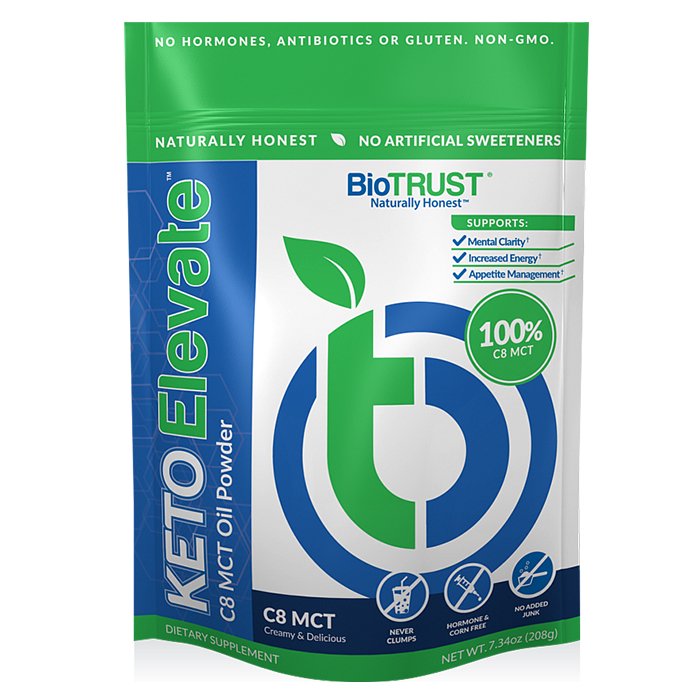 BioTRUST Keto Elevate, Pure C8 MCT Oil Powder, Ketogenic Diet
