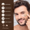 thumbnail image 2 of Exfoliante facial JVR para hombre, exfoliante profundo con extracto de café, 125 ml, 2 of 7