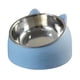 thumbnail image 1 of Cuenco de acero inoxidable para gatos, cuenco para perros, protección de vértebra cervical, boca oblicua, cuenco de comida para mascotas, 1 of 5