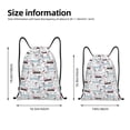 thumbnail image 2 of Bingfone Dachshund Dog Puppy Drawstrings Backpacks Bags for Men Women Gym Drawstrings Bag-Small, 2 of 6