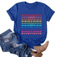 thumbnail image 3 of Birdeem T-Shirt Mode Femme Imprimé Col Rond Manches Courtes Blouse Ample, 3 of 4
