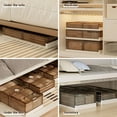 thumbnail image 7 of Foldable Under Bed Storage with Wheels,  Plastic Containers, Double Door Design, Stackable Rolling Bins for Shoes, Clothes, Books, Toys, 7 of 7