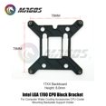 thumbnail image 2 of Intel LGA 1700 CPU Block Bracket For Computer Water Cooling Accessories CPU Cooler Mounting Backplate Support Holder, 2 of 5