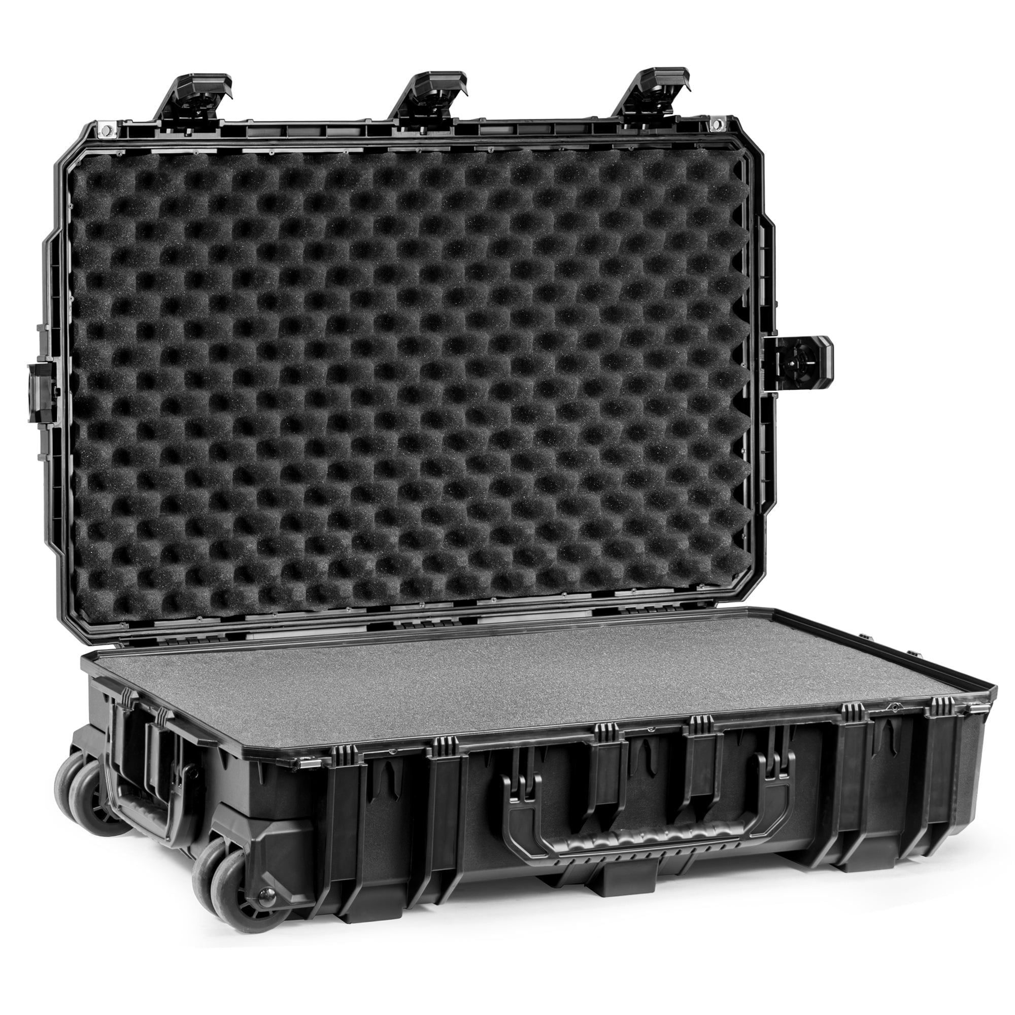 Seahorse SE1231FML,BK 31.9 x 21.1 x 9.1 in. Protective Case with Foam & Metal Locking Latches, Black