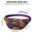 thumbnail image 3 of Fanny Pack Halloween Pumpkins and Bat Webs Waist Pack Bag,Running Cross Bag,Waterproof Large Fanny Packs for Women Men for Travel Running Hiking Cycling, 3 of 6