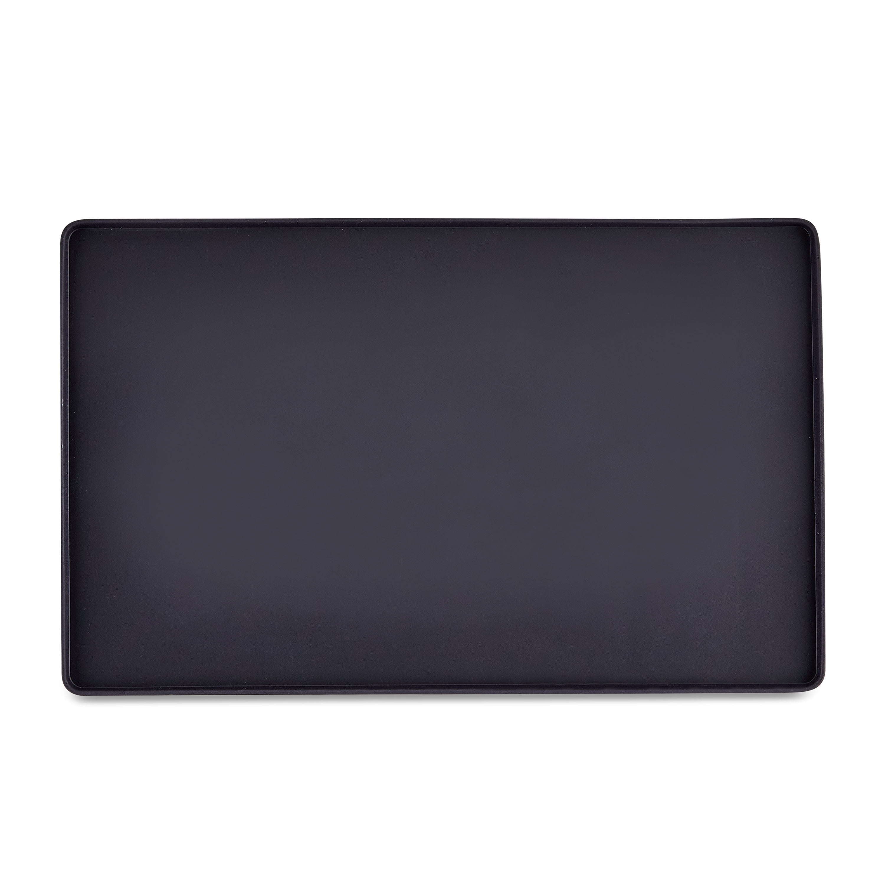 Vibrant Life Small Silicone Pet Feeding Mat, Black, 13" x 8"