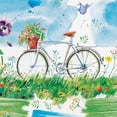 thumbnail image 1 of Luncheon Size 20 Pack Watercolor Bicycle Napkins, 1 of 1