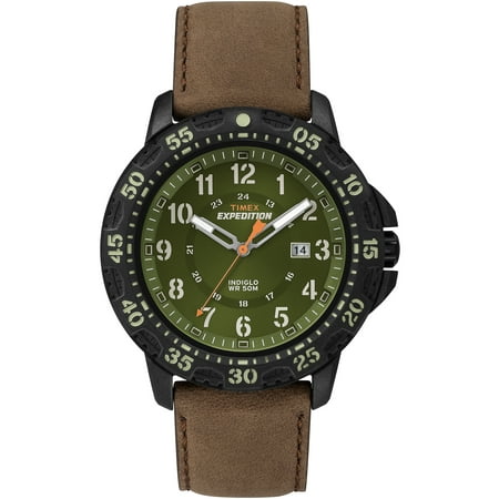 Timex Men's Expedition Gallatin Watch, Brown Leather Strap