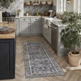 thumbnail image 3 of BERTHMEER 2'x6' Runner Rugs for Hallway Kitchen Entryway Bathroom Washable Non-slip, Black, 3 of 6