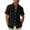 Black, variant on Men's Short Sleeve Tshirts Cotton Lapel Button Down Graphic Lapels Shirts Classic Breathable Tees Lapel Button Tops