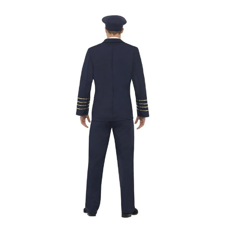 Pilot Costume Adult Navy Blue