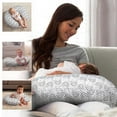 thumbnail image 5 of Funda de almohada de lactancia de flores, funda de almohada de lactancia para bebé, suave y cómoda, adecuada para almohada de lactancia recién nacida, 5 of 5