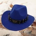 thumbnail image 2 of Men's Cowboy Hat Blue Cowboy Hat Women Classic Hat Fashion Hats for Men One Size, 2 of 4