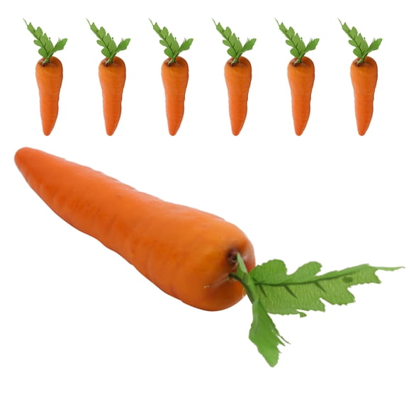 OULII 7Ud Carrots Artificiales Decorativas Con Apariencia Para Y De Cocina