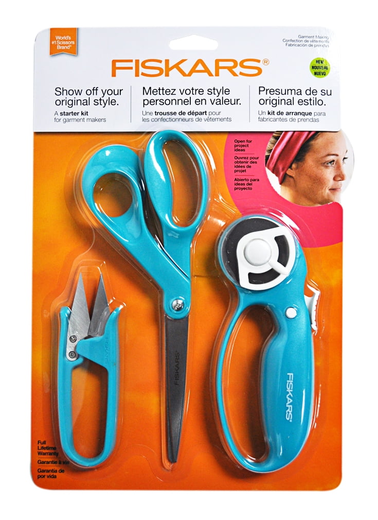 Fiskars Garment Sewing Fashion Starter Set 3pcsRotary Cutter, Thread