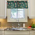thumbnail image 2 of Yayeee Kitchen Valance Rod Pocket 54" x 18" Living Room Window Curtain, Green Christmas Gingerbread, 2 of 6
