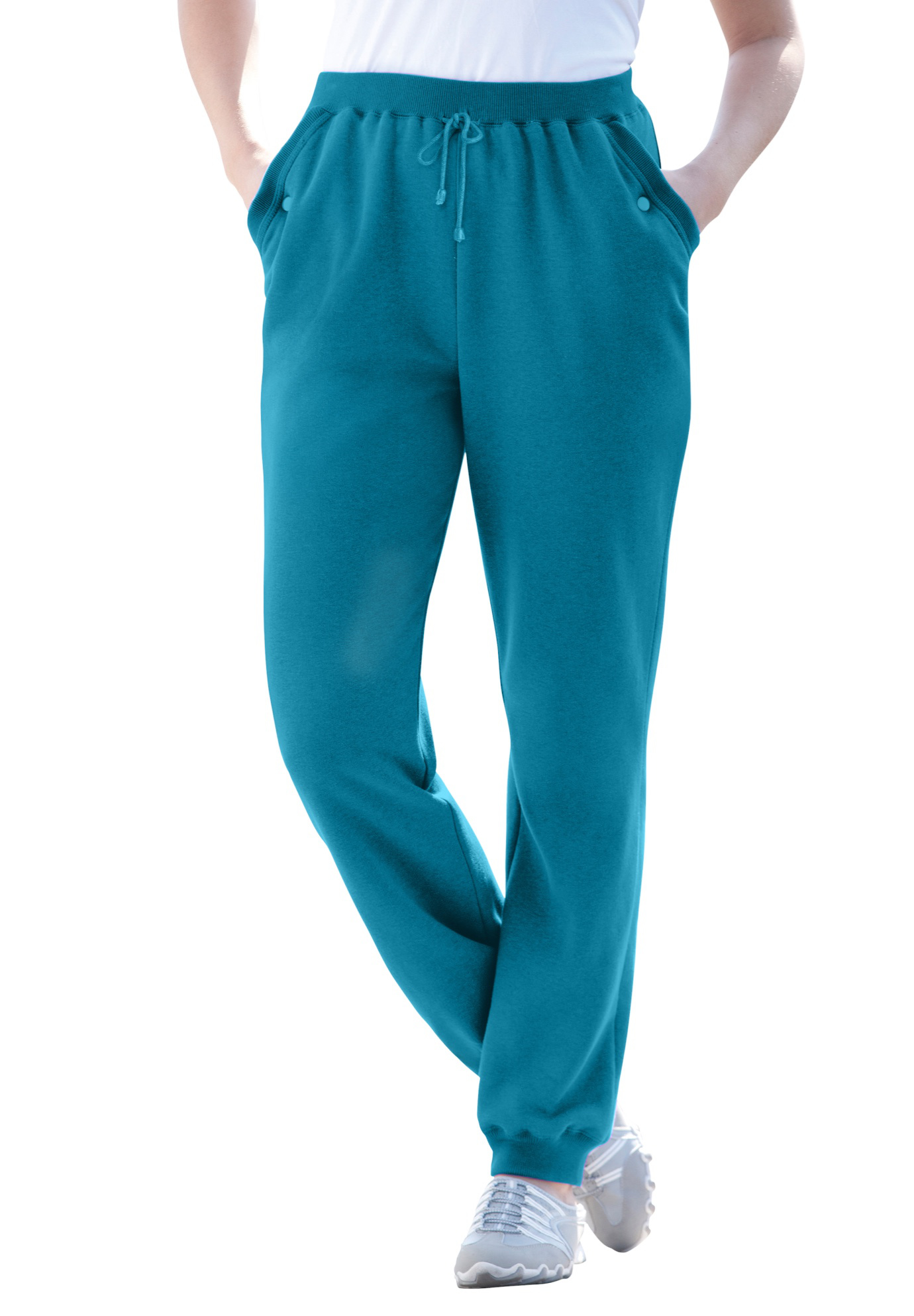Woman Within Women's Plus Size Petite Better Fleece Jogger Sweatpant